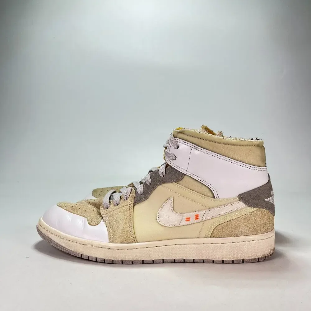 Nike Air Jordan 1 Mid SE Craft Inside Out White Grey DM9652-100 Men's Size 9.5